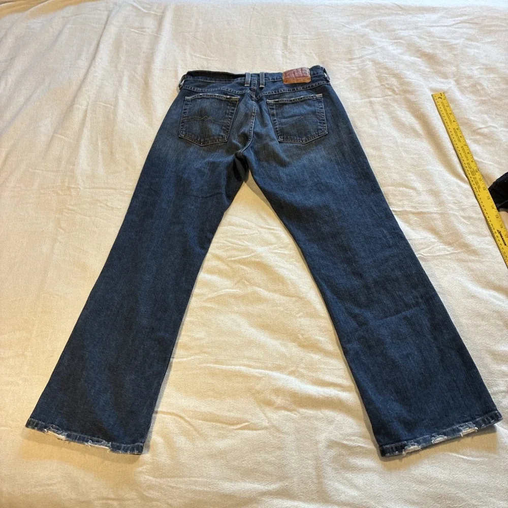 Vintage Women's Jeans Lucky Brand 6/28 Blue Easy Rider Straight USA Button Fly - Picture 9 of 12